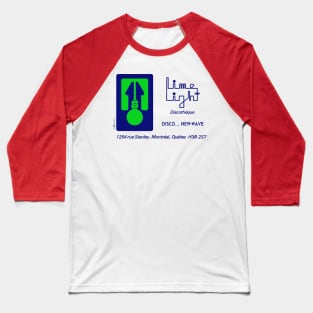 Vintage Retro Lime Light Disco Montreal Baseball T-Shirt